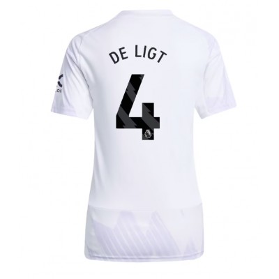 Manchester United Matthijs de Ligt #4 Bortedrakt Dame 2025-26 Kortermet Manchester United Matthijs de Ligt #4 Bortedrakt Dame 2025-26 Kortermet
